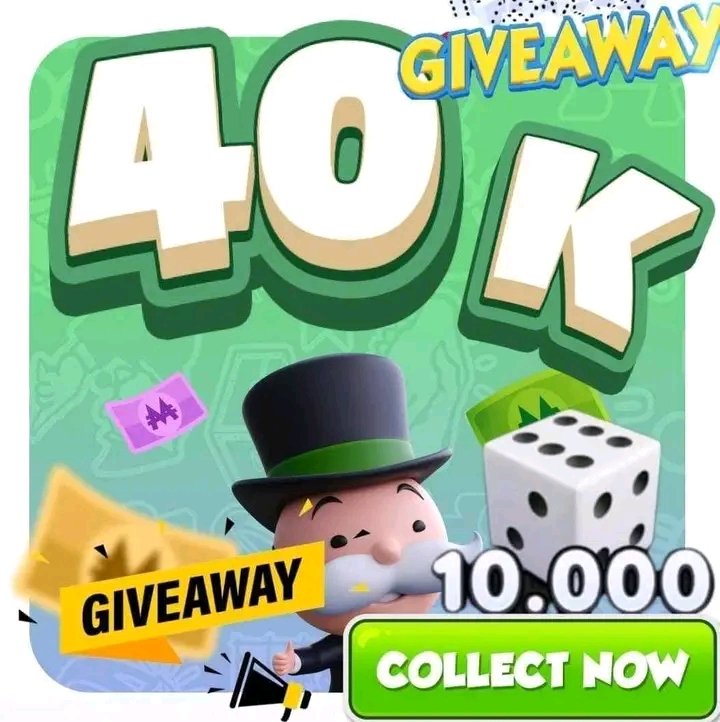 Get Free Dice 𝐆𝐈𝐅𝐓 Now 🎁 👇
.

➡️ LIKE + RETWEET 
COMMENT (Done ✅️)

👇
● Click Below  🔻and Follow steps correctly 🤝🎁

👉🎃 tinyurl.com/3euu6dup
👉tinyurl.com/yce5ukss
.
#monopolygo #monopolyfreedice #monopolygorolls #freedicerolls #Monopoly #monopolygofreeroll