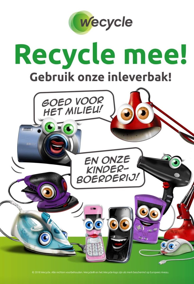 Lever je oude apparaten bij ons in en steun daarmee de kinderboerderij 🔌