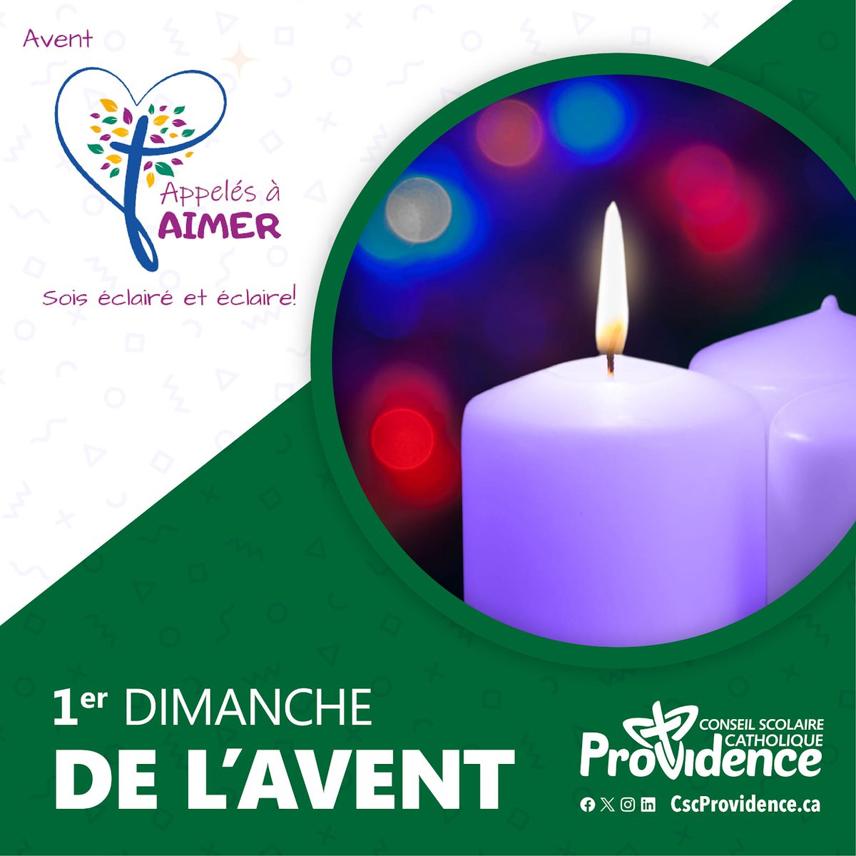 💭 En ce premier dimanche de l'Avent, nous sommes appelés à réfléchir à un objectif personnel que nous aimerions atteindre, ainsi qu'à ce qu'il y a de bon dans notre vie.

Restez éveillés, car vous ne savez pas quand le maître de la maison reviendra. (Marc 13, 35)