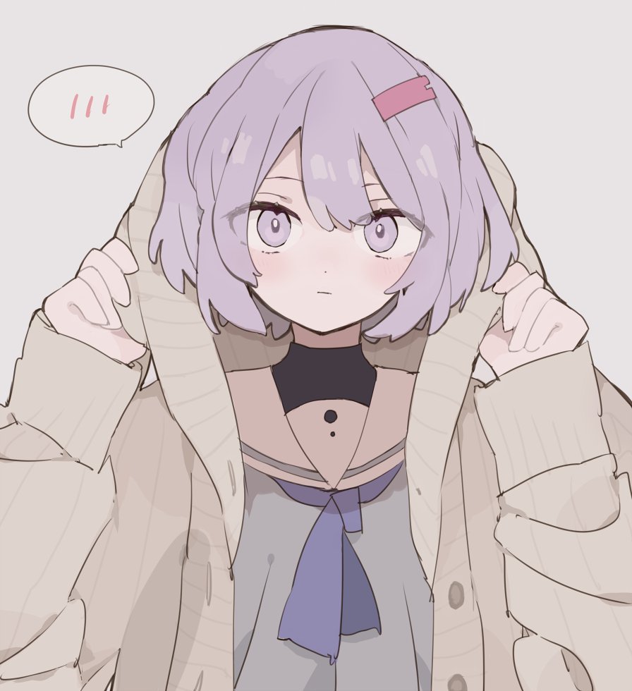 mochisiku's tweet photo. 照れてフードに隠れようとする雫ちゃん https://t.co/3Nr0MS4m1B