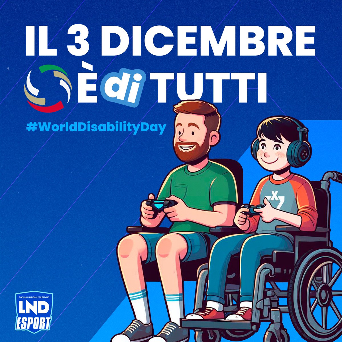 🤝 Lo sport, reale e virtuale, unisce, non divide. #worlddisabilityday #3dicembre #LNDeSport