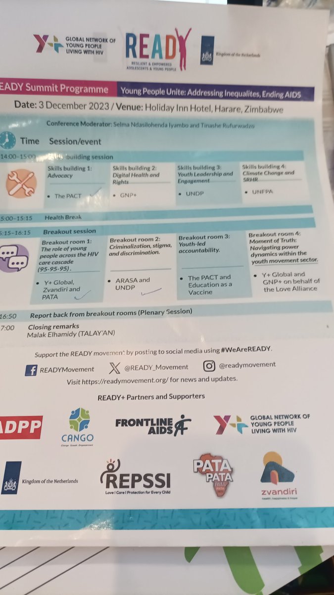 youth_gate's tweet photo. We currently taking part at the #ICASA2023 READY+ Summit. Young people in our diversity Unite,Addressing inequalities ,Ending AIDS.

#READYMovement https://t.co/6rnLkWhp9O