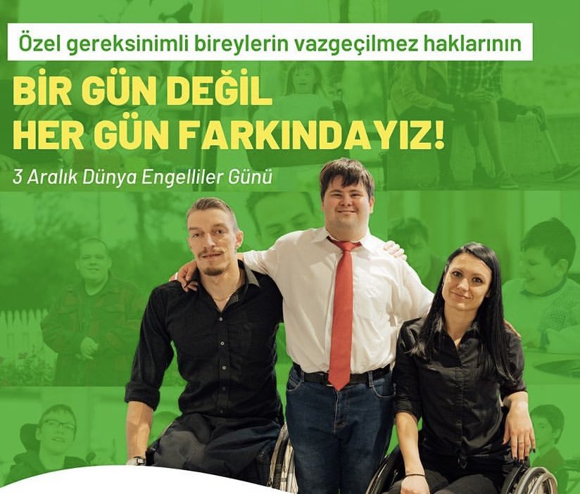 Engellilerin ve engellerin çok olduğu bu dünyada küçükte olsa destek olmak isterseniz sadece 3 Aralık’ta yanınızdayız demekle değil, her hangi bir günde biz aileler ve diğer bireyler için yapılan haksızlıklara ve görmezliklere ses çıkarın. Günümüz ve günlerimiz kutlu olsun 👏