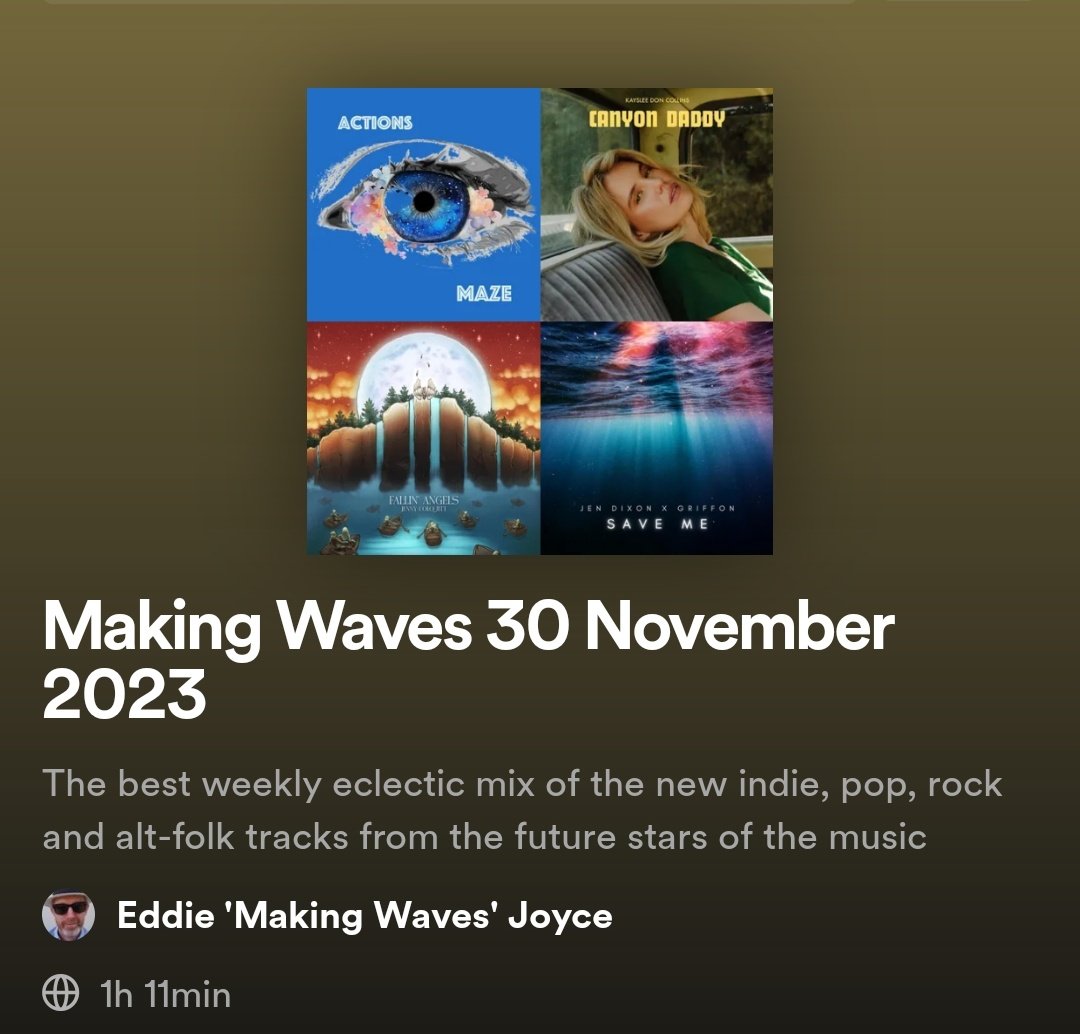 'You Built A Wall' is included in this week's #MakingWavesNewMusic playlist. open.spotify.com/playlist/7qxre…
With many thanks to @SteddieEddie 😀