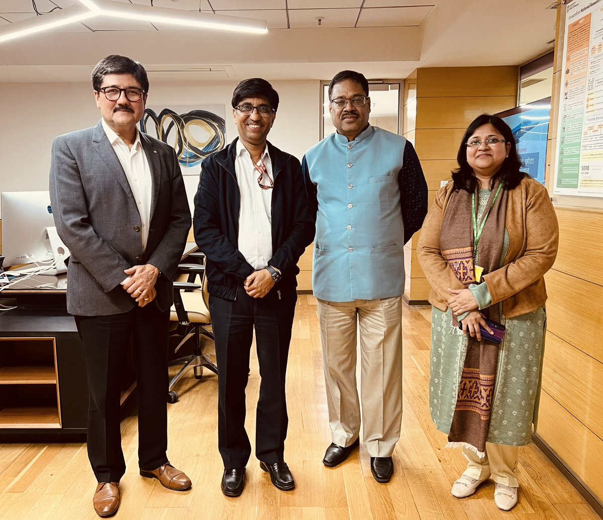 Nemy Banthia, PhD (@nbanthia) on Twitter photo Great planning meeting with <a href="/IndiaDST/">DSTIndia</a> Secretary Dr Abhay Karandikar along with DST’s international team headed by Dr Varshney <a href="/skvdst/">Sanjeev Varshney</a> and Dr Charu Agarwal.
<a href="/IndiaDST/">DSTIndia</a> and <a href="/ICIMPACTS/">IC-IMPACTS</a> have launched 5 CFPs resulting in 34 🇨🇦-🇮🇳 projects funding 68 faculty members. Outcomes: 31 Great planning meeting with <a href="/IndiaDST/">DSTIndia</a> Secretary Dr Abhay Karandikar along with DST’s international team headed by Dr Varshney <a href="/skvdst/">Sanjeev Varshney</a> and Dr Charu Agarwal.
<a href="/IndiaDST/">DSTIndia</a> and <a href="/ICIMPACTS/">IC-IMPACTS</a> have launched 5 CFPs resulting in 34 🇨🇦-🇮🇳 projects funding 68 faculty members. Outcomes: 31