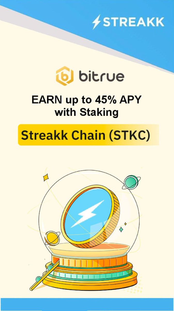 BTC_Mining_Race's tweet photo. Staking Pool on Bitrue🔔
Stake STKC on #Bitrue and watch your wealth grow effortlessly 🔼
1️⃣ 15 day lock-in period
2️⃣ 45% APR
3️⃣ High rewards
4️⃣ High level of security and protection
👉 Free registration and further details: https://t.co/jbPGtrMUVd
#stkc
#staking
#streakk https://t.co/Jm3IPkeoXM