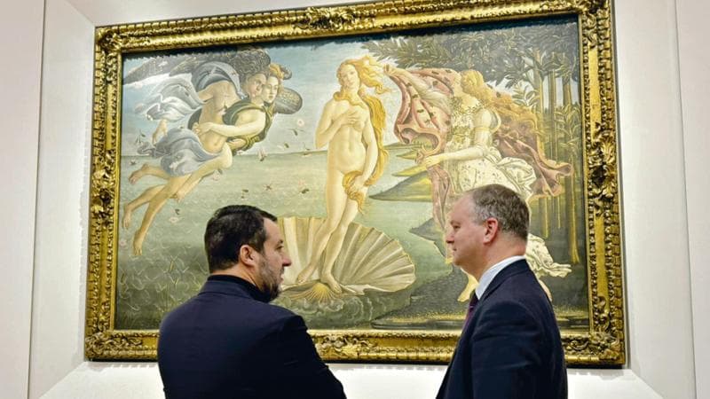 Arteamodino's tweet photo. DATE UN TITOLO A QUESTA FOTO 

#uffizi #salvini #eikeschmidt #Firenze #arte #Botticelli https://t.co/6hK1kk0y52