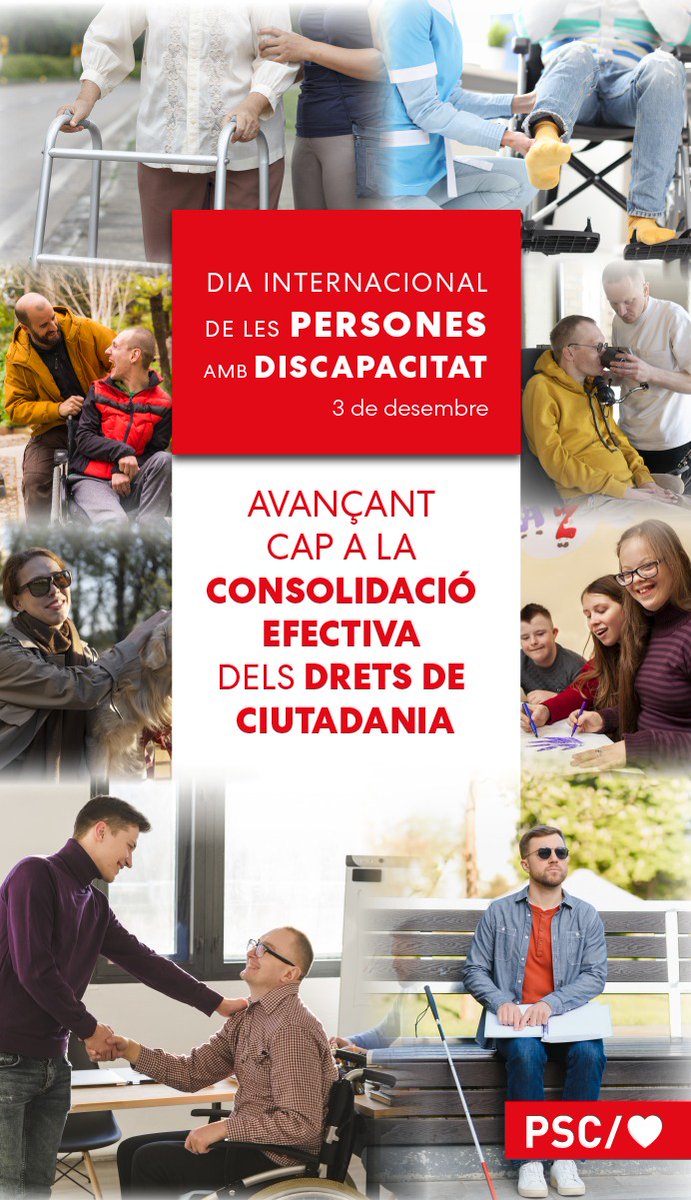 🌹Instem a tota la societat per avançar cap a la consolidació efectiva dels drets de ciutadania de totes les persones amb discapacitat i/o amb problemes de salut mental #dignitat #igualtat #vidaindependent