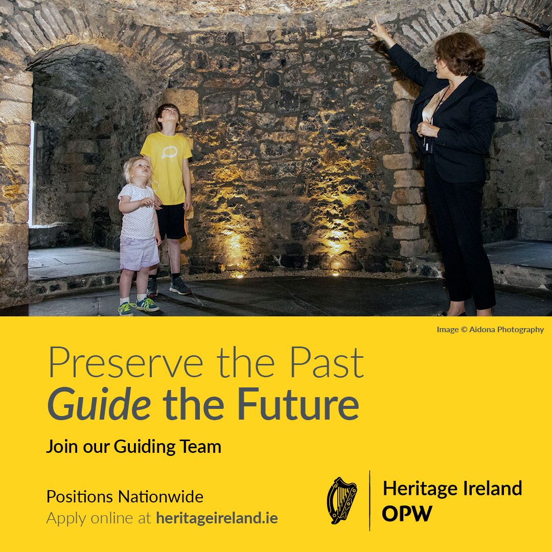 We are now recruiting Fixed-Term Guides at OPW heritage sites nationwide. Our Guides represent the public face of the OPW, showcasing Ireland’s most important heritage attractions. heritageireland.ie/about/recruitm… Closing date is 5.00pm on Tuesday 5/12/23 @HeritageIreOPW #jobfairy