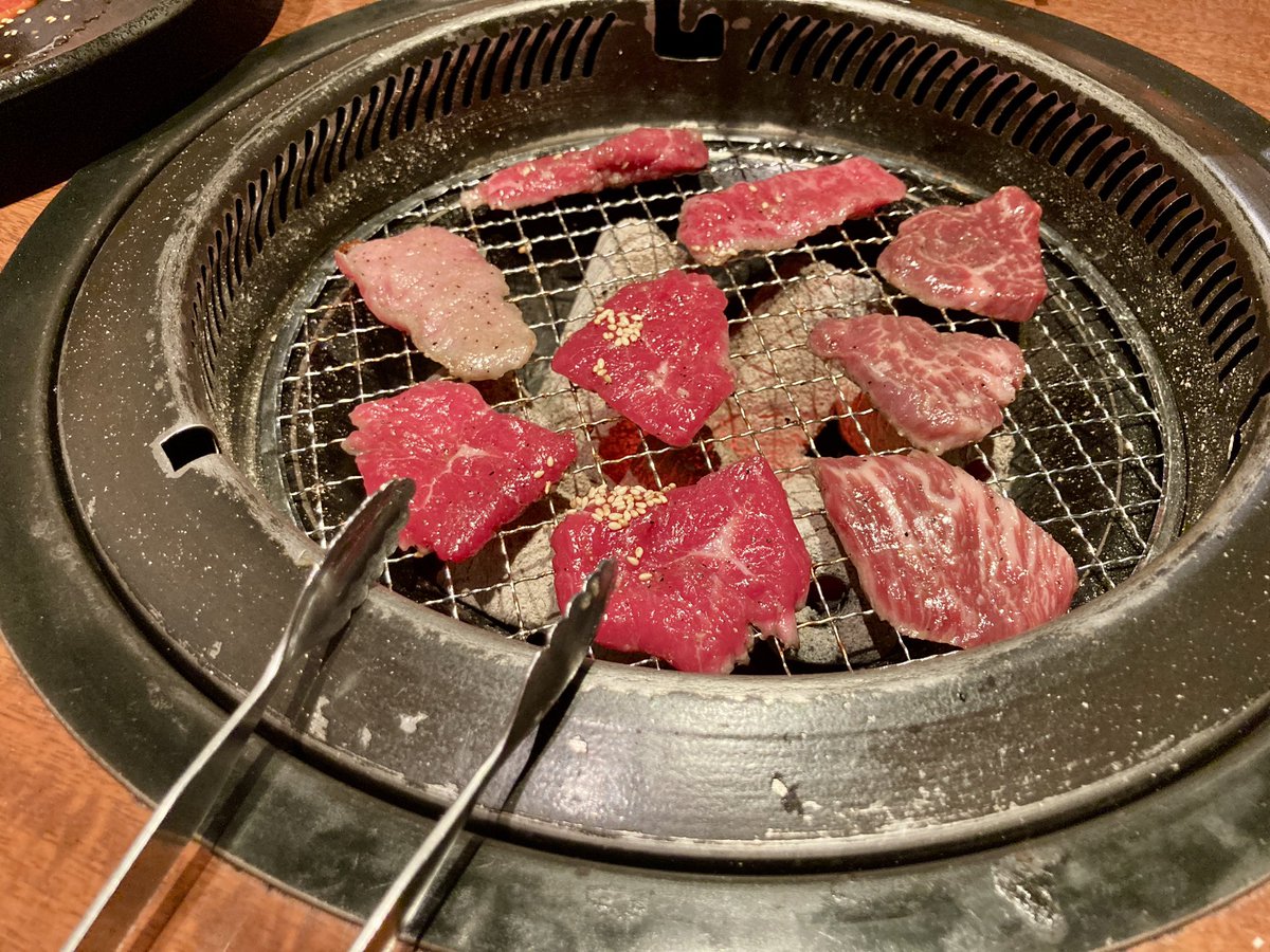 アフターで肉を焼きました🔥