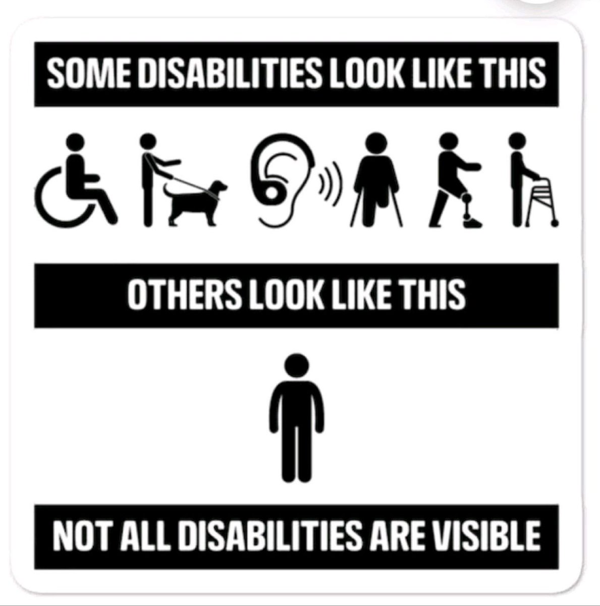 It's International Day of Persons with Disabilities! Don't make assumptions about an individual's disability, find out the facts. It's just a matter of time before you know someone with disabilities or become disabled yourself, so please disable your ignorance. Thanks