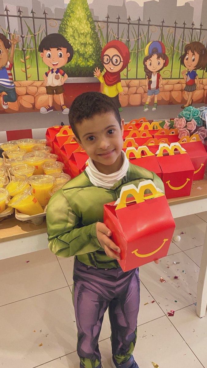 ⁃كل الحب والتقدير لماكدونالدز <a href="/McDonaldsKSA/">ماكدونالدز السعودية - الوسطى والشرقية والشمالية</a> على مشاركتهم معنا في 
في #اليوم_العالمي_للاشخاص_ذوي_الاعاقة 🎈