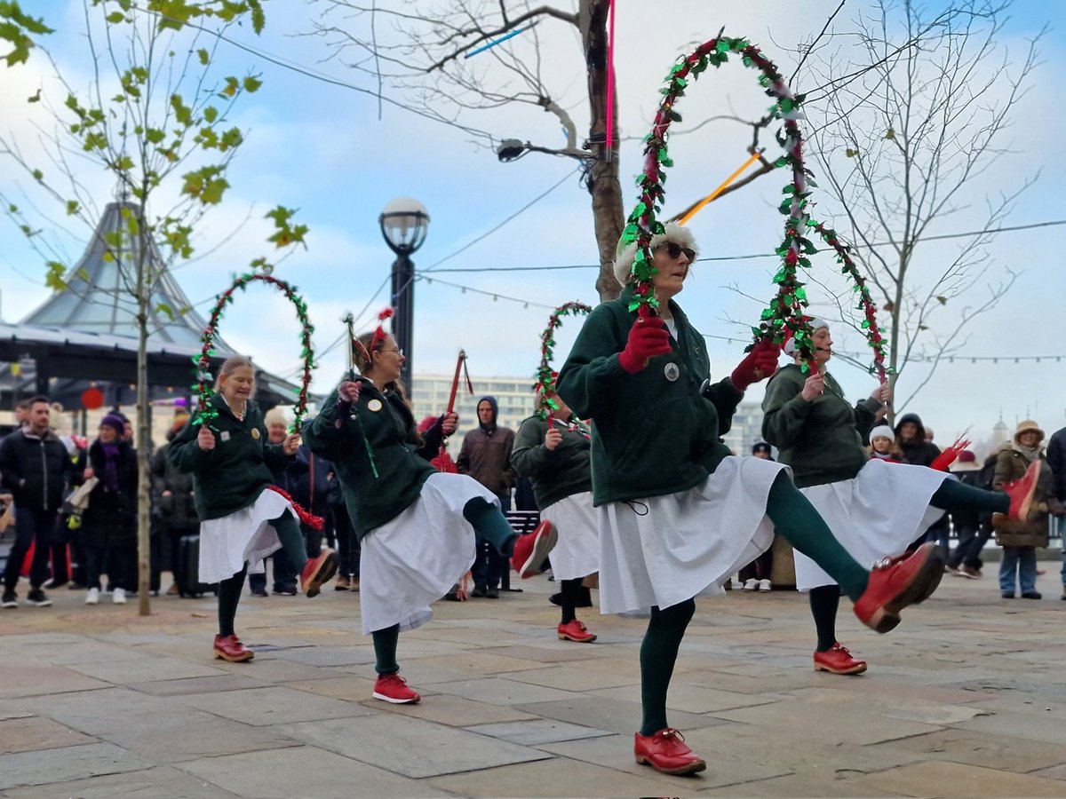 Morris dancing in London on the South Bank this Saturday.