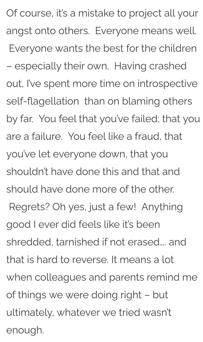 teacherhead's tweet image. The inquiry is so distressing.  Ruth’s story so heartbreaking. I’m just revisiting stuff i wrote from my experience.. just to underline that the scenario isn’t isolated.