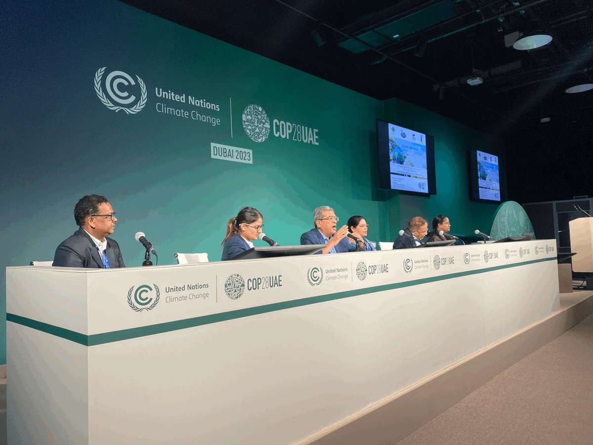 Vasudha Foundation (@vasudha_fnd) on Twitter photo 'Localising Climate Action through Innovative Solutions & Community Participation' side event at COP28 was an extremely well-attended event with brilliant presentations & valuable insights. The event was jointly organised by <a href="/Vasudha_Fnd/">Vasudha Foundation</a> <a href="/GEAG_India/">GEAG</a> <a href="/CANSouthAsia/">Climate Action Network South Asia</a> <a href="/EFICOR_Delhi/">EFICOR</a> 'Localising Climate Action through Innovative Solutions & Community Participation' side event at COP28 was an extremely well-attended event with brilliant presentations & valuable insights. The event was jointly organised by <a href="/Vasudha_Fnd/">Vasudha Foundation</a> <a href="/GEAG_India/">GEAG</a> <a href="/CANSouthAsia/">Climate Action Network South Asia</a> <a href="/EFICOR_Delhi/">EFICOR</a>