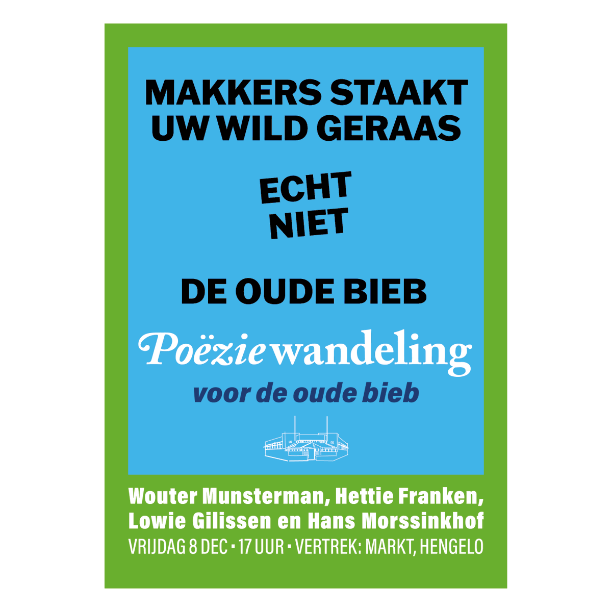 BehoudStorkbieb's tweet photo. Wij krijgen er schik in: Loesje-achtige spreuken voor de Oude Bieb bedenken.. maar misschien hebben jij er ook wel 1 die niet mag ontbreken in de collectie?’ 😄😄 laat 't ons weten!

#poeziewandeling #oudebieb #hengelo #cultuur #poezie #erfgoed https://t.co/nxBdCXSVgs