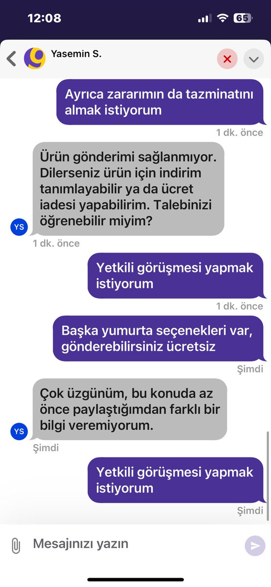 bayveriyet's tweet photo. @getir Dakikalar içinde bozuk ürün gönderip hatasının arkasında durmayan, #müşterimemnuniyeti sağlayamayan #getir mi?
#tüketicihakları https://t.co/3UBvKT3HGE