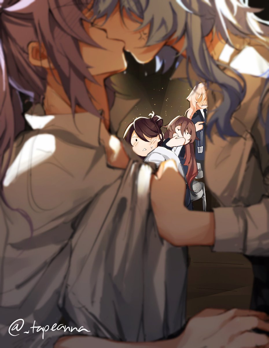 _tapeanna's tweet photo. day 2 drunk and office au #ganqing #GanqingWeek https://t.co/lcXfOuW3ig