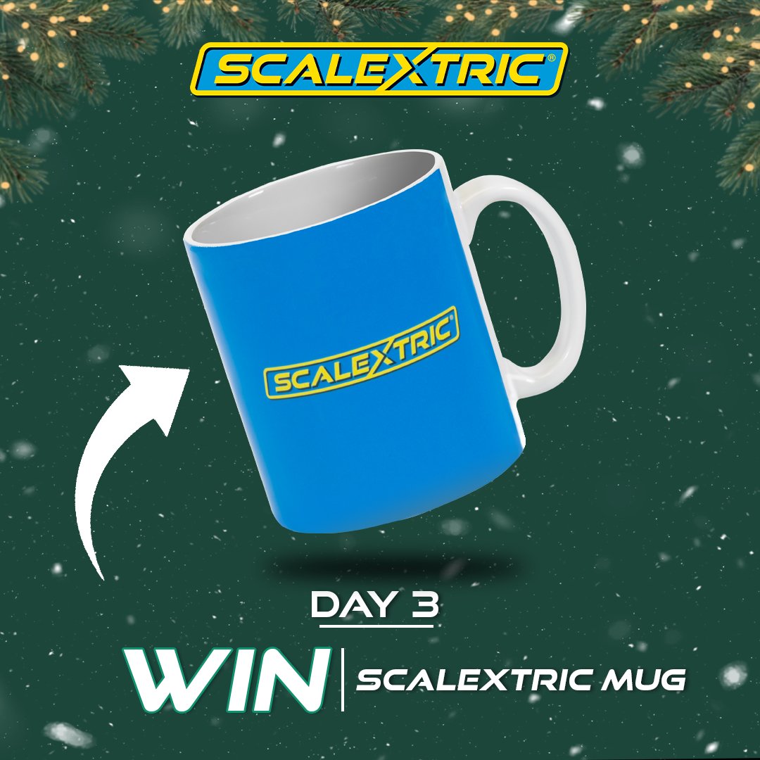 Seize the chance to be among the fortunate 10 to grasp an Official Scalextric mug, perfect for all your cosy beverages. 🎉 All you have to do to enter is 1) Follow @scalextric 2) Reshare this post See reply tweet for more info 👇