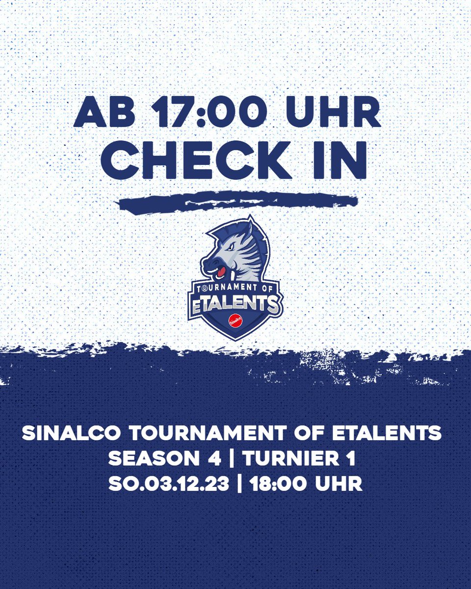 MSVDuisburg's tweet photo. Remember, remember... Um 18 Uhr startet das erste Turnier der Season 4 des #Sinalco Tournament of eTalents. Checkt ab 17 Uhr ein, #Zebras!
👉 https://t.co/5H367z6gs2
#WeilDUesBist https://t.co/uH77dImRuI