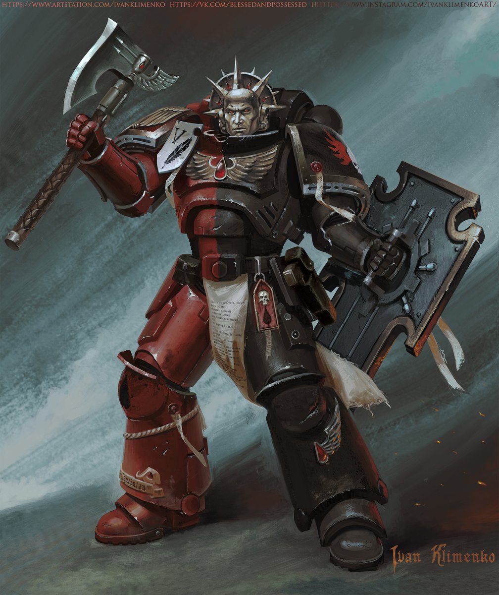 IvanKlimenkoart's tweet photo. Angels Sanguine commission 
#wh40k #warhammer #warhammer40k #warhammer40000 #warhammerart #warhammerfanart #bloodangels #angelssanguine https://t.co/cj2y1nFFSQ