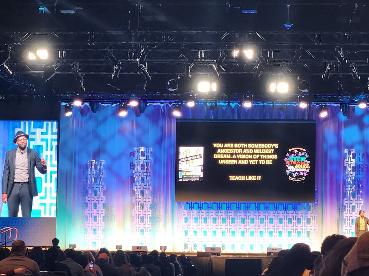 Its 2am and I'm on my way home from #naispocc and thinking about Christopher Emden's keynote and last slide: 'you are both somebody's ancestor and wildest dream. A vision of things unseen and yet to be. Teach like it.'