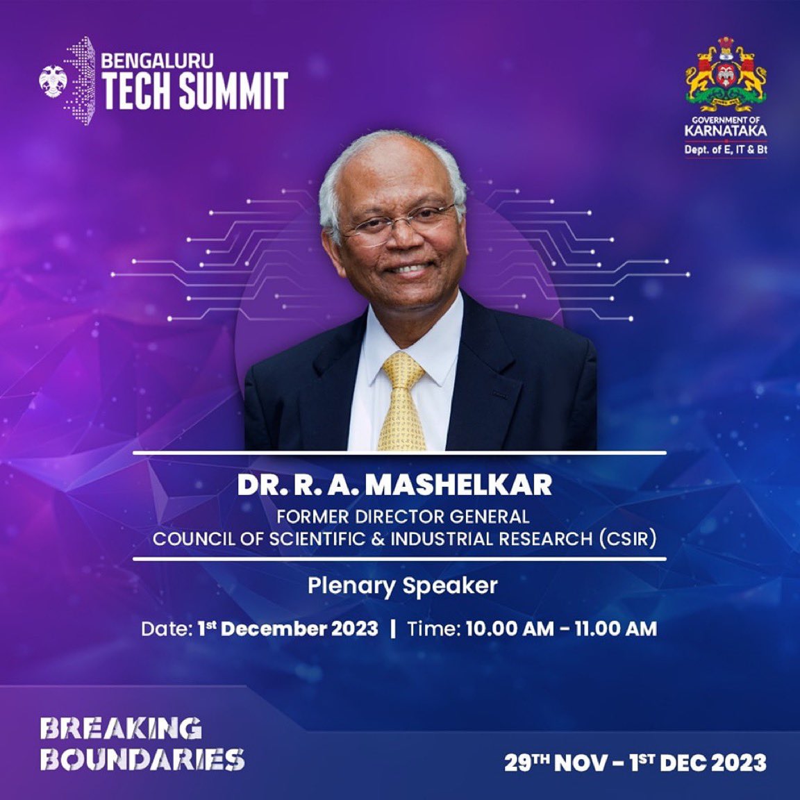 It was such a privilege to deliver the plenary talk in the prestigious @blrtechsummit deccanherald.com/india/karnatak… I spoke on Breaking Borders: Innovation from India: Impact for the World Applauded the great achievement of Karnataka becoming 40% OF INDIA STATE 40% of Indian