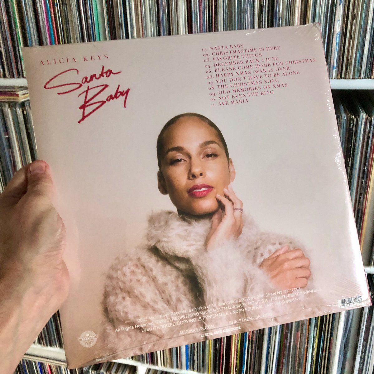 VinylFlicks's tweet photo. #day9 of the #vinylAdvertCalendar, and time for another fairly recent addition to the Christmas LP tradition, the awesome @aliciakeys  and Santa Baby! 🎅 https://t.co/2cx58DTVy8