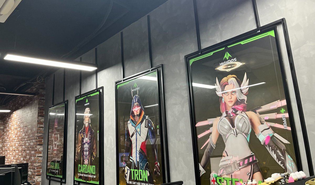 MetaDOS's tweet image. The walls of our office are adorned with captivating images of The Players. Can you guess their abilities?