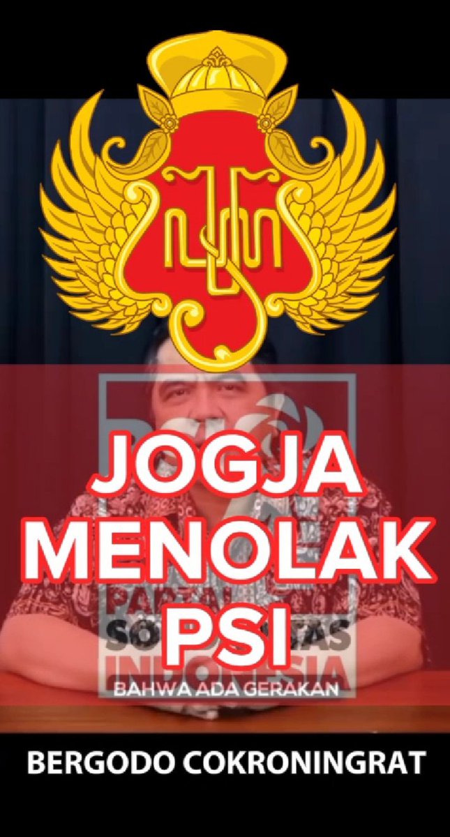 Jogja menolak PSI. 

Gas polllll