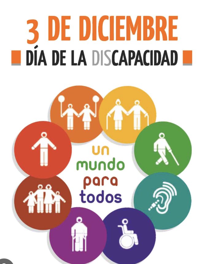 Trabajemos por una sociedad inclusiva , solidaria y accesible #DiaInternacionalDeLasPersonasConDiscapacidad