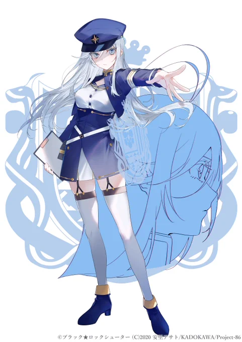 【ブラックロックシューター FRAGMENT】86-エイティシックス-コラボにてヴラディレーナ・ミリーゼを描かせていただきました。宜しくお願い致します...! #ブラックロックシューター 