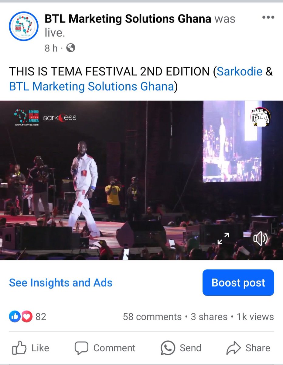 BTL_Africa's tweet photo. Missed the live action? No worries! π½οΈ Rewind and press play on BTL Marketing Solutions Ghana's Facebook page now and catch every beat in the full video!
#ThisIsTemaFestival23 #TITF23 #Sarkodie #BTLAfrica #Sarkcess #theBTLway #ECG #Betway #AgazyHomes #FanYogo #PepsodentCharcoal https://t.co/LsuViQwj6v