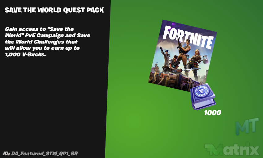 Save the World Quest Pack