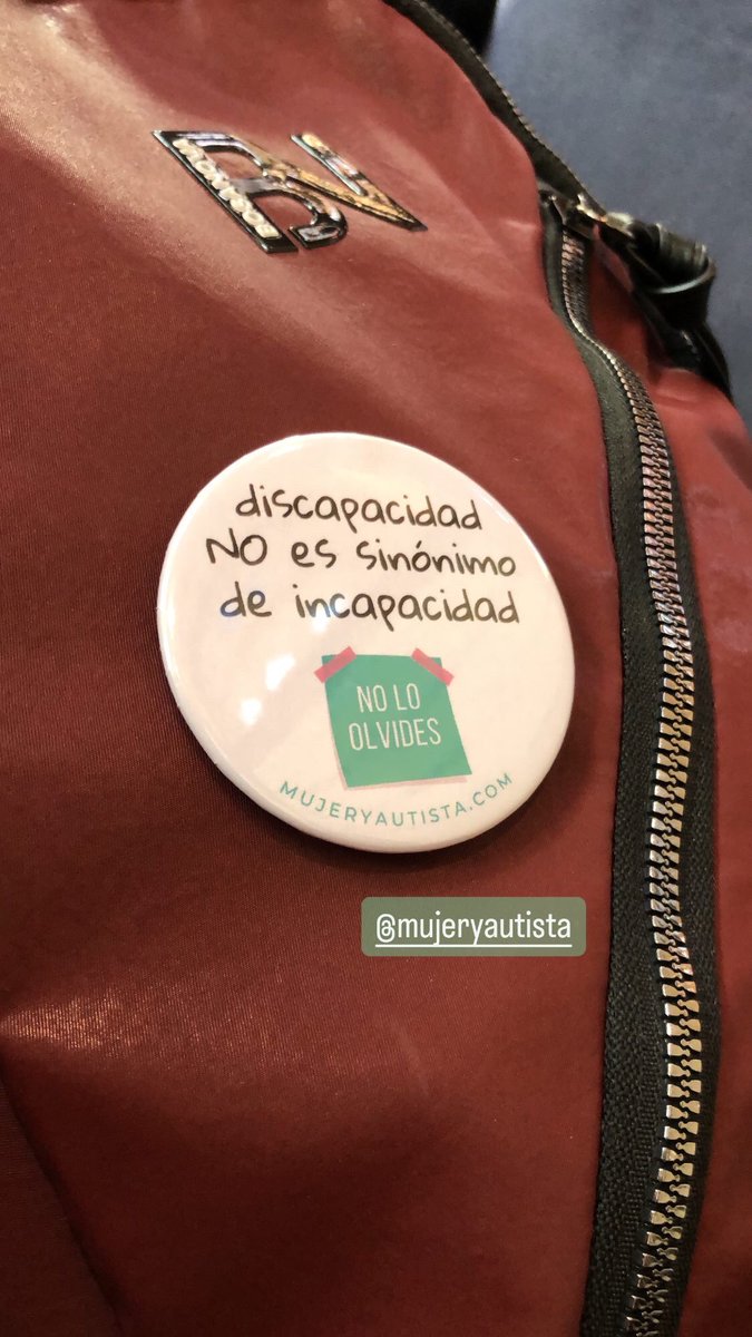 En el #DiaInternacionalDiscapacidad no está de más recordar esto. 

Chapita de @mujeryautista