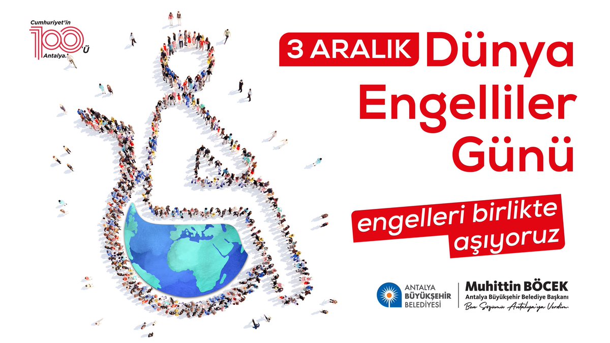 Engelleri hep birlikte sevgiyle aşıyoruz.

#DünyaEngellilerGünü'nde engelli vatandaşlarımıza karşı farkındalığımızın artmasını ve toplumsal dayanışma bilincimizin daha da güçlenmesini diliyorum.