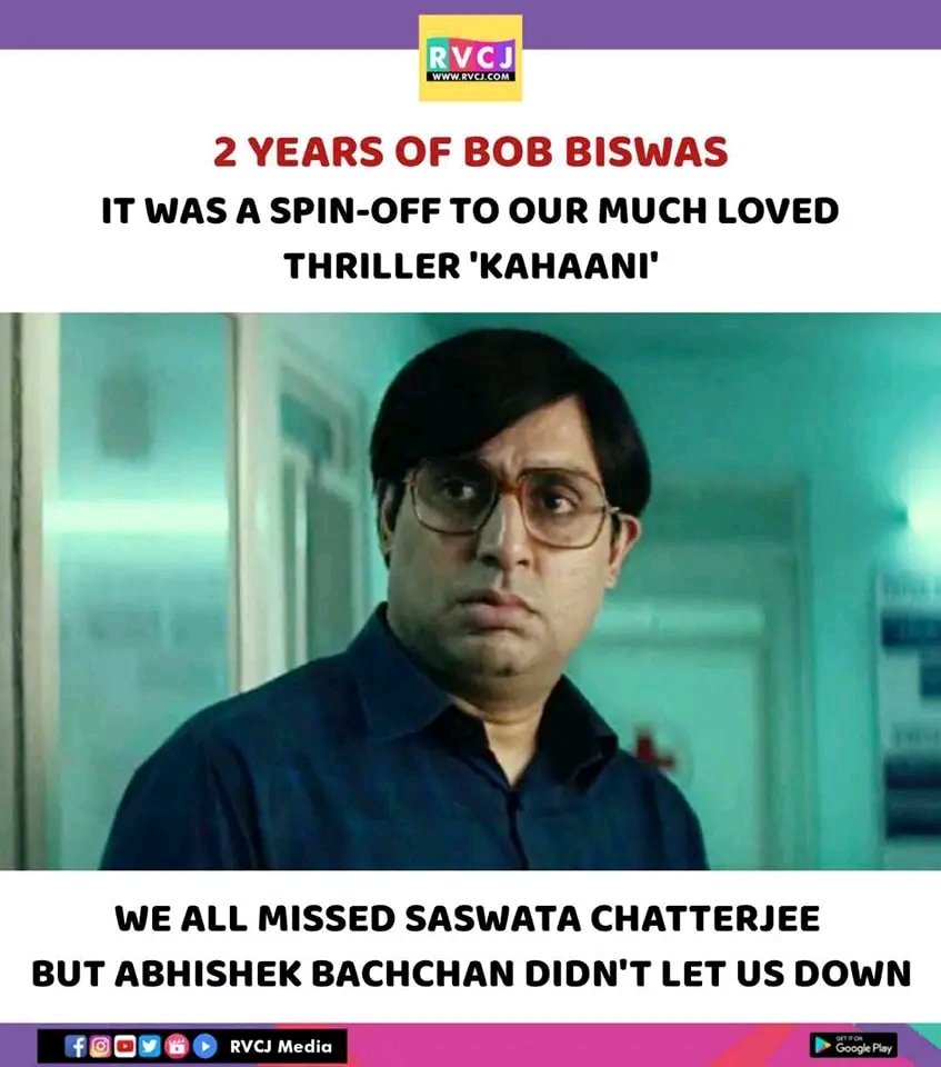 2 years of Bob Biswas

@juniorbachchan

#rvcjmovies #rvcj #bobbiswas #abhishekbachchan