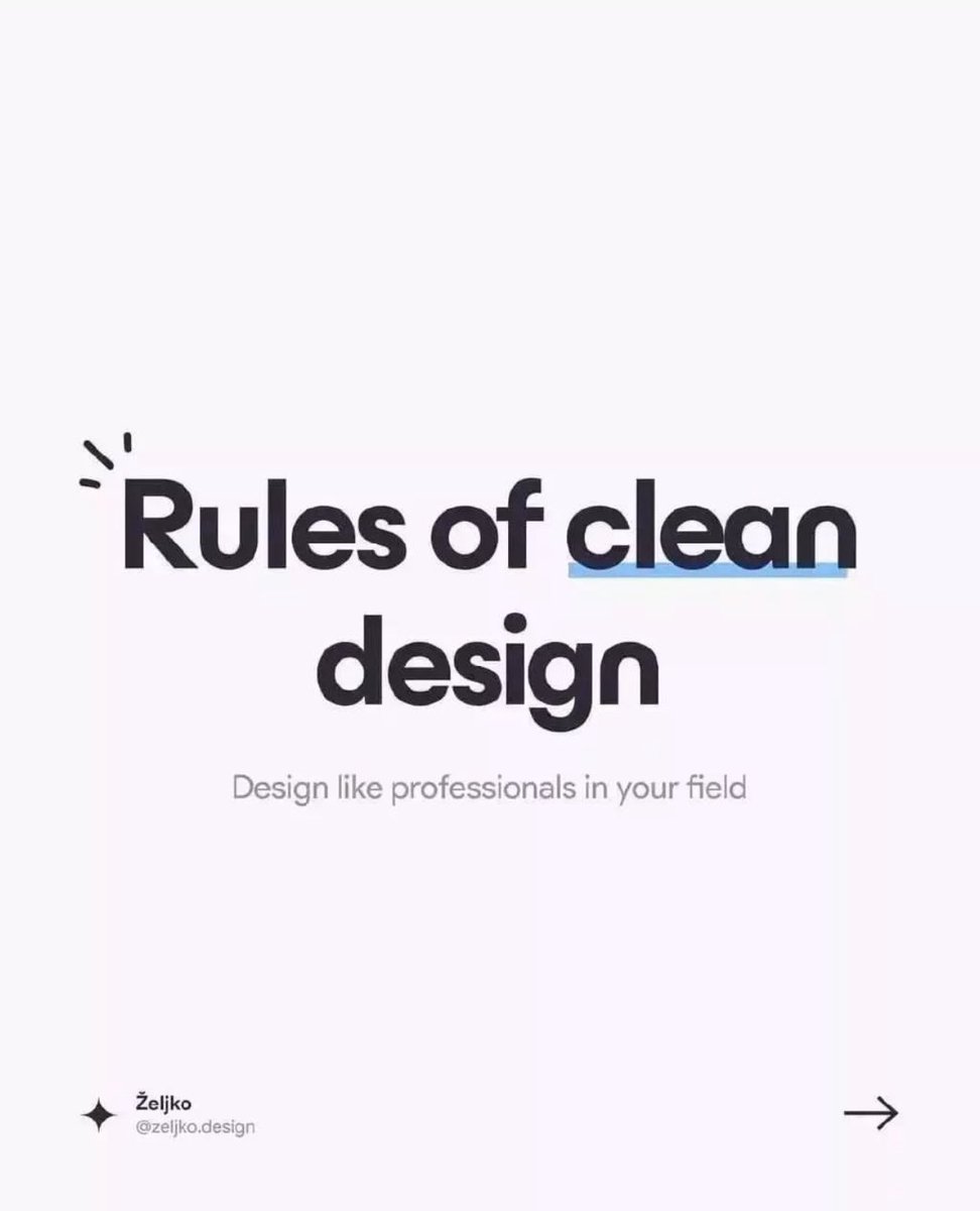 UI/UX Designer, checkout this article: Rules of a clean design, it's essentially detailed, it might be useful to you in one way or the other.

Retweet For Others ❤️