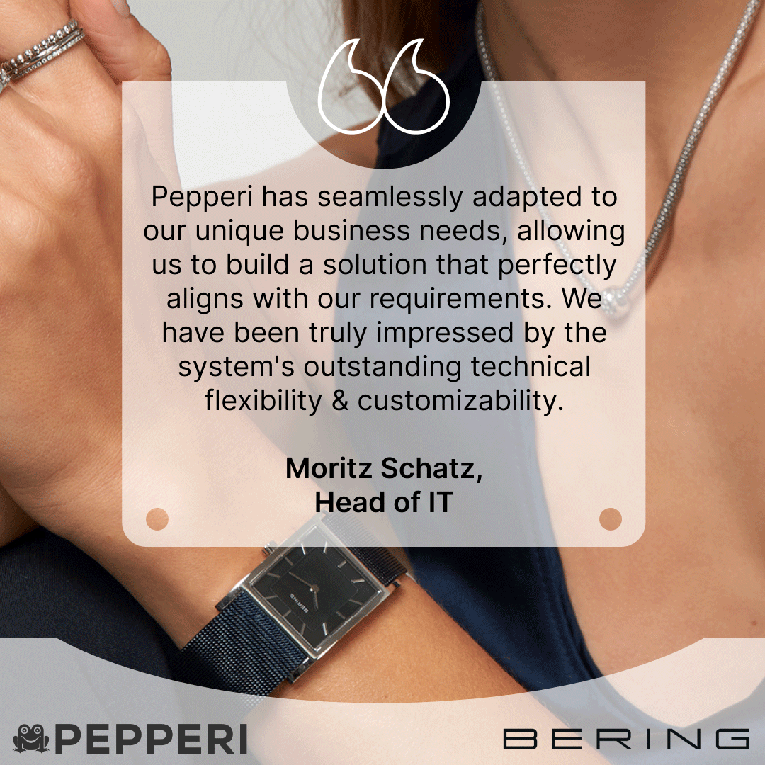 PepperiHQ's tweet photo. Luxury #Jewelry &amp; #Watch manufacturer @BERINGTime is another happy customer showcasing how they are using Pepperi to support and boost their B2B sales: https://t.co/uAsaKoc5ro https://t.co/kgwZJ7nmKx