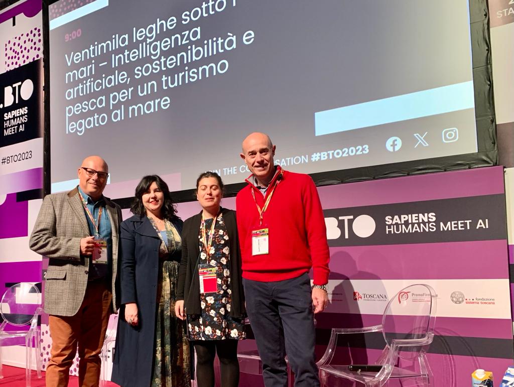 Grazie Daniela Mugnai per invito a @bto_betravelonlifein : “Ventimila leghe sotto i mari, Intelligenza artificiale, sostenibilità e pesca per turismo legato al mare” a parlare delle nostre tecnologie
#oceanimisteriosi #roboticasottomarina #seatechnology #esplorazioneoceanica