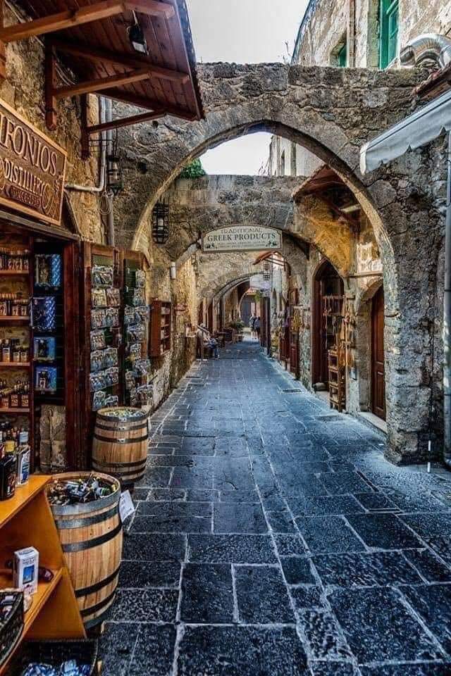 archeohistories's tweet photo. Medieval Streets and Architecture; in Rhodes, Greece.

The Order of St John of Jerusalem occupied Rhodes from 1309-1523 AD, and set about transforming city into a stronghold. It subsequently came under Turkish and Italian rule. With Palace of the Grand Masters, Great Hospital and the Street of the Knights, Upper Town is one of most beautiful urban ensembles of Gothic period. In Lower Town, Gothic architecture coexists with mosques, public baths and other buildings dating from Ottoman Period.

From 1309- 1523 AD, Rhodes, largest island of Dodecanese, was occupied by Knights of St John of Jerusalem who had lost their last stronghold in Palestine, in Acre, in 1291 AD. They transformed island capital into a fortified city able to withstand sieges as terrible as those led by Sultan of Egypt in 1444 and Mehmet II in 1480. Rhodes finally fell in 1522 AD, after a six-month siege carried out by Suleyman II.

Medieval city is located within 4km long wall. It is divided with high town to north and lower town south-southwest. Originally separated from lower town by a fortified wall, high town was entirely built by Knights. Order was organized into 7 “tongues”, each having its own seat, or “inn”. Inns of tongues of Italy, France, Spain and Provence lined principal east-west axis, famous Street of the Knights, on both sides, one of finest testimonies to Gothic urbanism. To north, close to site of Knights’ first hospice, stands Inn of Auvergne, whose facade bears arms of Guy de Blanchefort, Grand Master from 1512-1513. Original hospice was replaced in 15th Century by Great Hospital, built between 1440-1489, on south side of Street of Knights.

Lower town is almost as dense with monuments as high town. In 1522, with a population of 5000, it had many churches, some of Byzantine construction. Throughout years, number of palaces and charitable foundations multiplied in south-southeast area: Court of Commerce, Archbishop’s Palace, Hospice of St. Catherine, and others.

The medieval city of Rhodes maintains the architectural character and the urban organization of a medieval city as well as its primary building materials. The alterations to the fortification walls and the monuments within the city during the Ottoman period did not harm at all the character of the historical settlement, and are unique and integral evidence of the historic layering of the property. The Italian occupation after 1912 left a strong imprint on the urban landscape of Rhodes, with reconstructions of some of the major buildings. They must be considered, nonetheless, as a permanent integral part of the urban history of Rhodes. 

- Subscribe for Weekly Newsletter -
https://t.co/QSjn4yGpeh

#archaeohistories