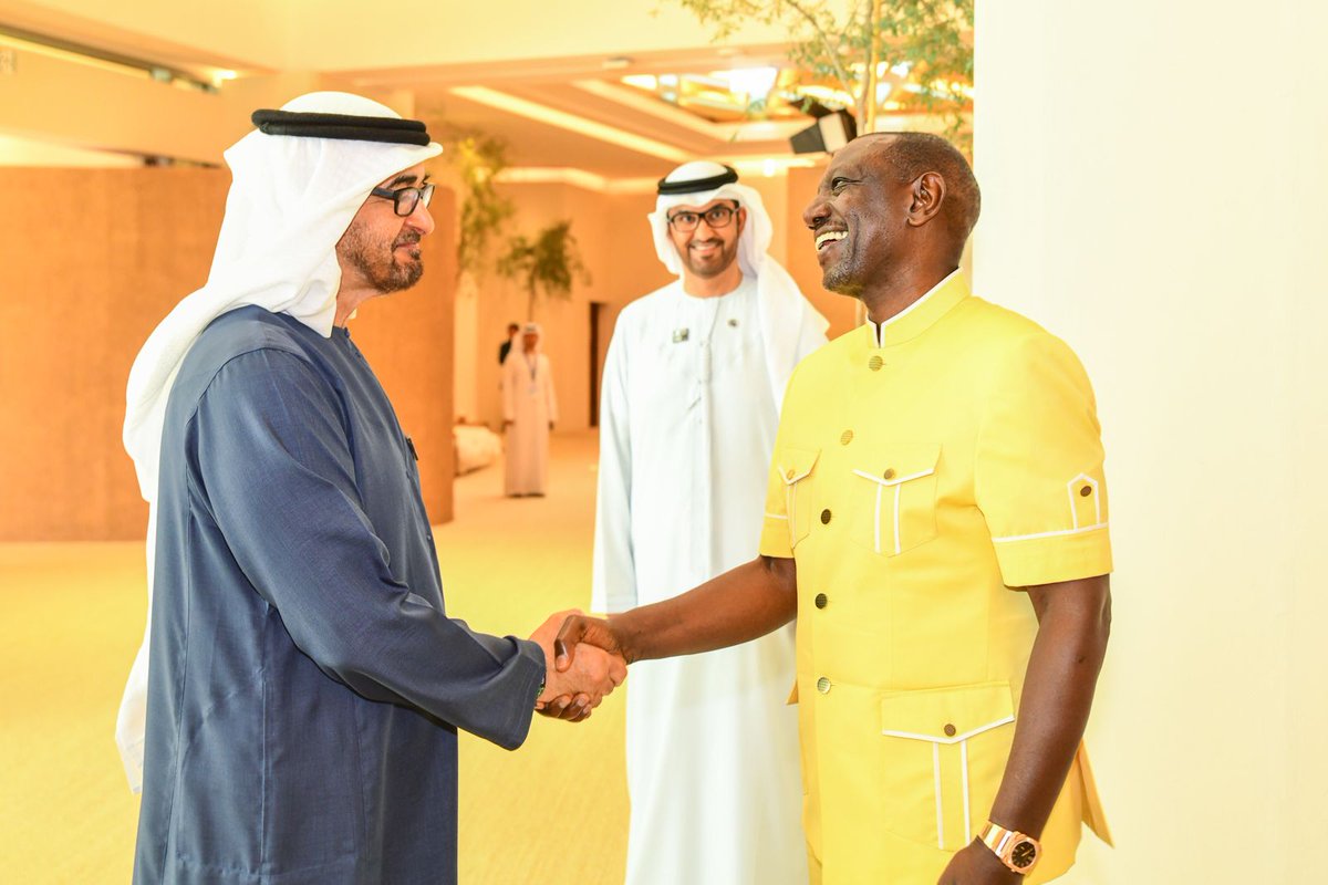 WilliamsRuto's tweet photo. Kenya and the United Arab Emirates enjoy long-standing relations founded in history and rich cultural ties. Through these associations — coupled with Dubai’s strategic location in the globe as the commercial and trading hub — we aim at establishing a more robust trade connection that will expand the value of our country’s exports that stand at Sh34.6 billion.