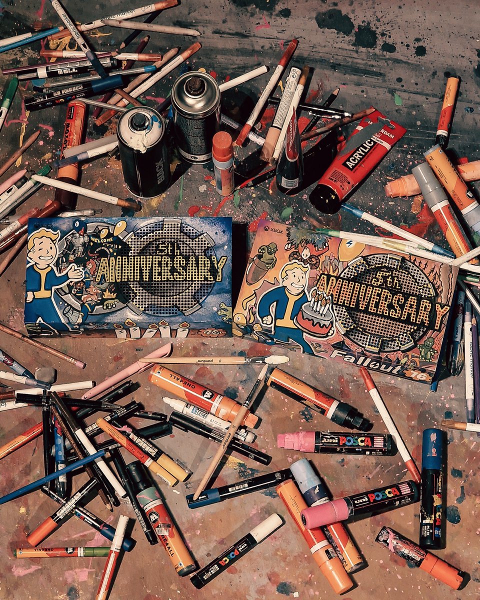 Bethesda_Nordic's tweet photo. Celebrate @Fallout 76's 5th anniversary with us! 🎉
Win a custom designed Xbox Series S designed by Alexander Leijonberg!

To enter:
✅ Follow @Bethesda_Nordic + @Xboxse @XboxDK @XboxNorge @XboxSuomi
♾ RT
💬 Comment your must-have Fallout 76 item and how it helps you survive! https://t.co/rnyrminDKM
