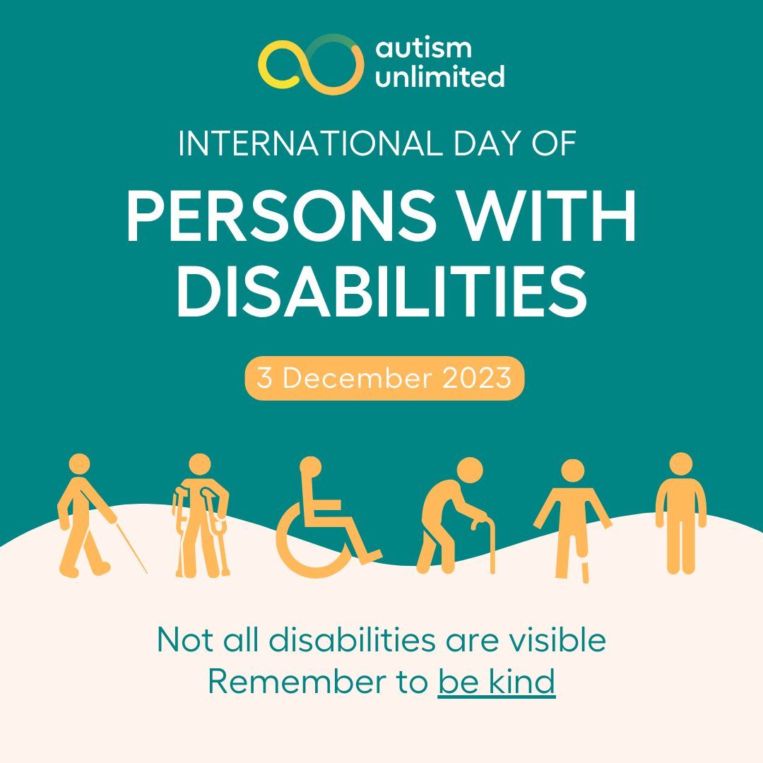 #InternationalDayofPersonsWithDisabilities is about promoting the rights, dignity and well-being of persons with #disabilities at every level of society and development. 

It serves as an important reminder to embrace #inclusion in all aspects of our lives, all year round. ❤️