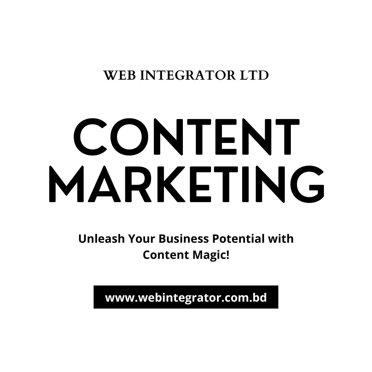 WebIntegrator's tweet image. 📝 Content Marketing Tips for Small Businesses:

Hey, entrepreneurs! 🚀 Struggling to boost your brand&apos;s online presence? 🌐 Dive into the world of content marketing with Web Integrator Ltd&apos;s exclusive tips! 🚀✨

🌐 webintegrator.com.bd
