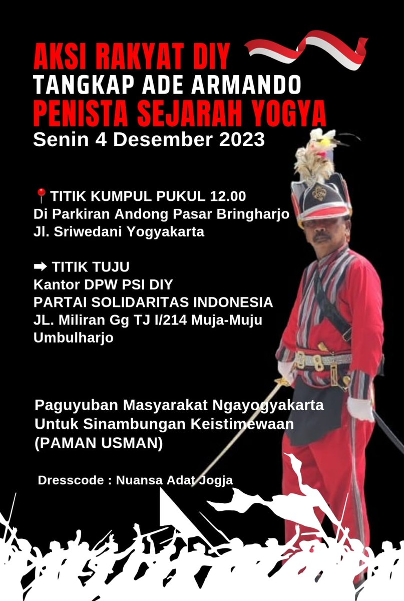 Ade Armando kami kejar anda sampai lubang semut, 
kami tidak takut !!!