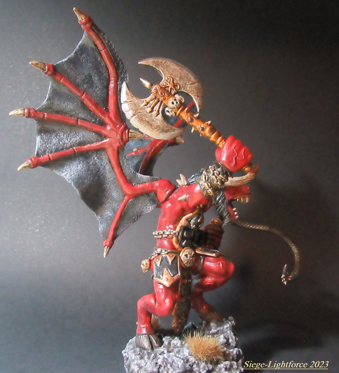 SiegeLightforce's tweet image. Warhammer Bloodthirster 100% handmade inspired by the Bloodthirster of Warhammer Fantasy 6E., 2023

#bloodthirster #demon #sculpey #art #fanart #handmade #sculpture #warhammer #warhammer40k #warhammerfantasy #warhammercommunity @warhammer