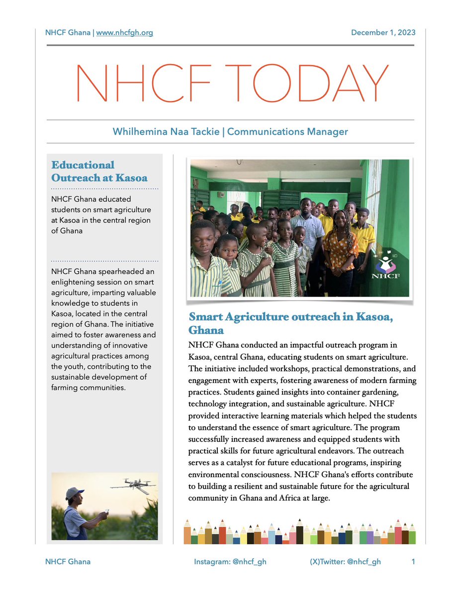 NHCF_GH's tweet photo. 🌱🌍 Nectar of Hope for Children Foundation recently organized a school outreach program at the School of Wisdom in Kasoa. The students were educated about the importance of recycling plastic and how they can use container gardening to make a positive impact on the environment. https://t.co/sOCREr8yla