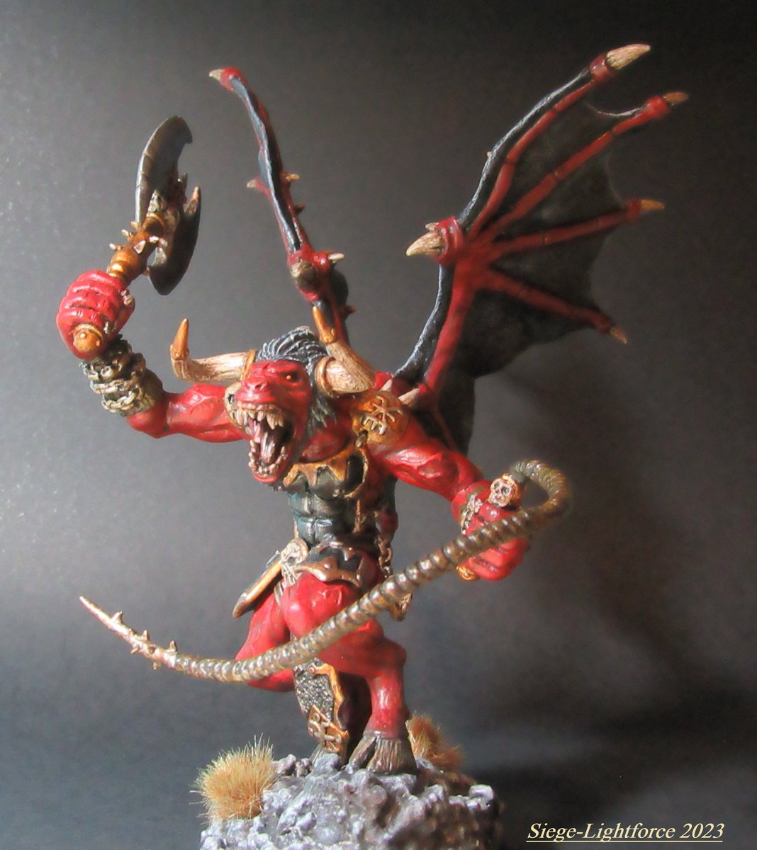 SiegeLightforce's tweet image. Warhammer Bloodthirster 100% handmade inspired by the Bloodthirster of Warhammer Fantasy 6E., 2023

#bloodthirster #demon #sculpey #art #fanart #handmade #sculpture #warhammer #warhammer40k #warhammerfantasy #warhammercommunity @warhammer