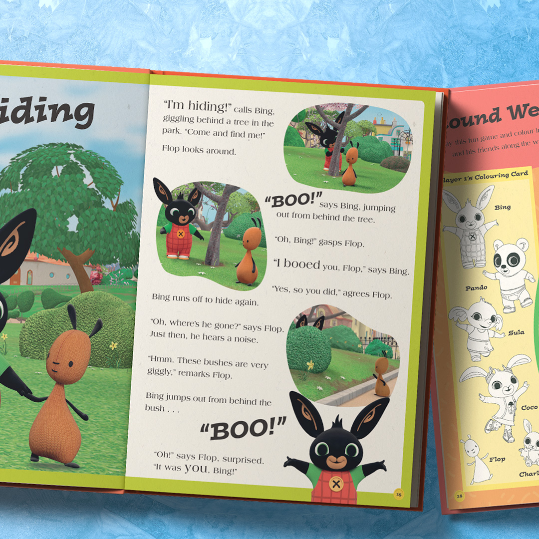 HarperCollinsCh's tweet image. A must-have for all Bing fans this Christmas! 

Gift the @bingbunny 2024 Annual for festive fun, interactivity, colouring in and NEW stories! 🌟

Out now! 🎁 amzn.to/3JKSQfU